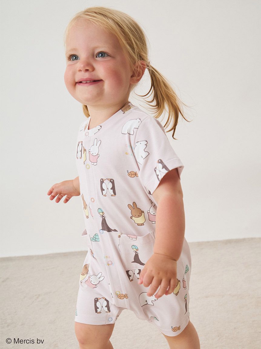 GELATO PIQUE KIDS & BABY「【Dick Bruna】【BABY】【接触冷感】総柄ロンパース」|ロンパース|