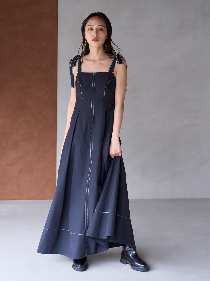 SNIDEL「タックキャミワンピース」|ワンピース|