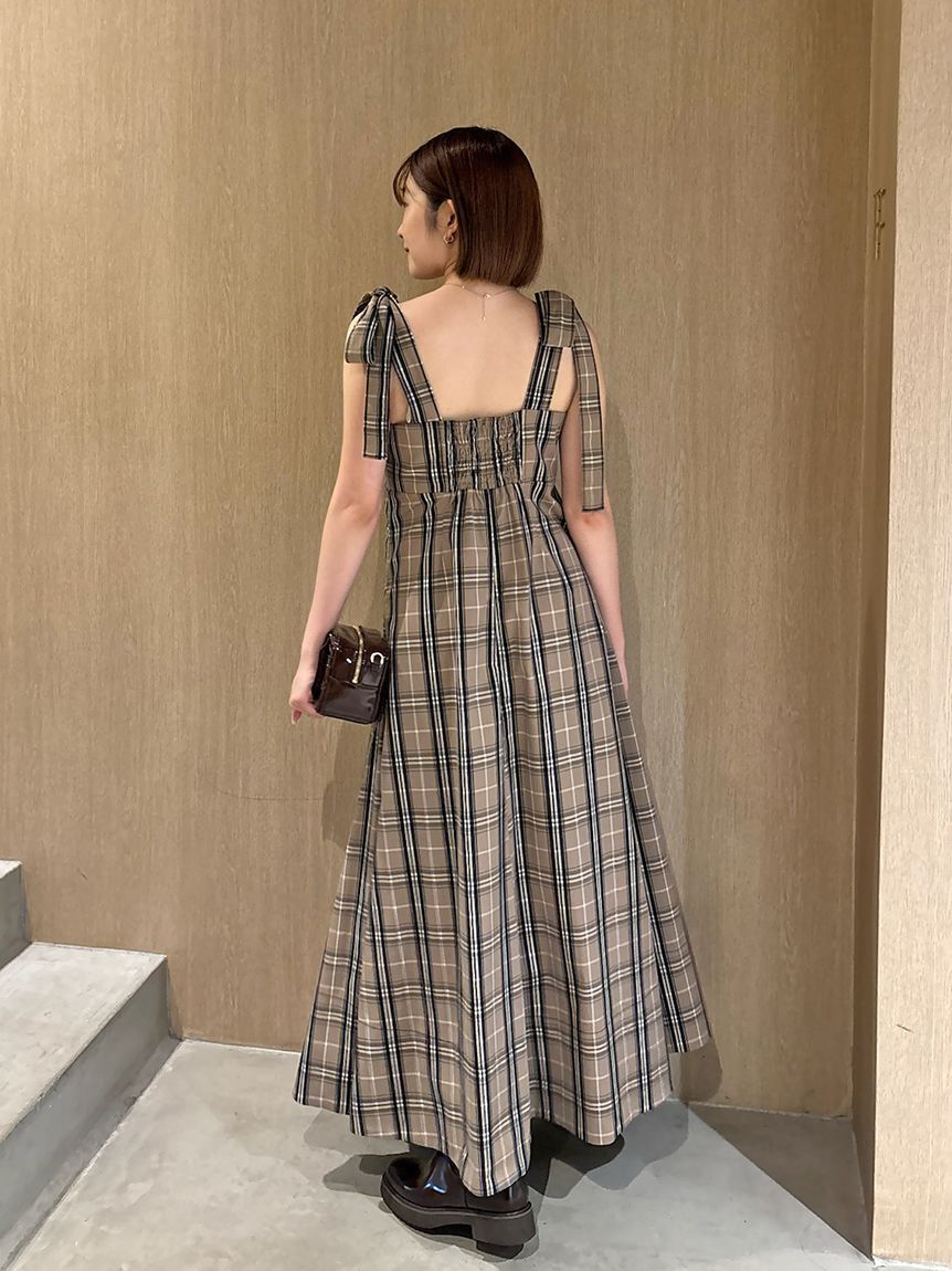 SNIDEL「タックキャミワンピース」|ワンピース|