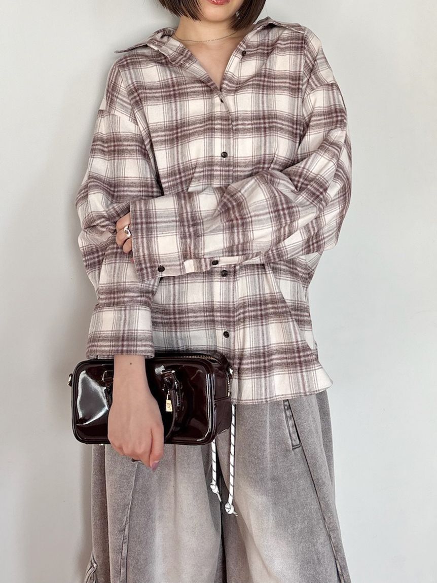 SNIDEL「オーバーサイズネルシャツ」|シャツ・ブラウス|BEG