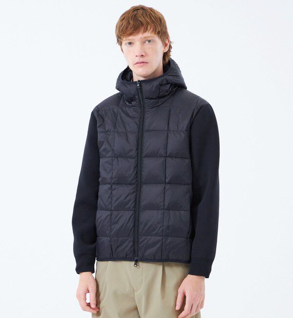 MACKINTOSH PHILOSOPHY「スクエアキルト＆ニット コンビパーカー with TAION」|ブルゾン・スタジャン|ネイビー