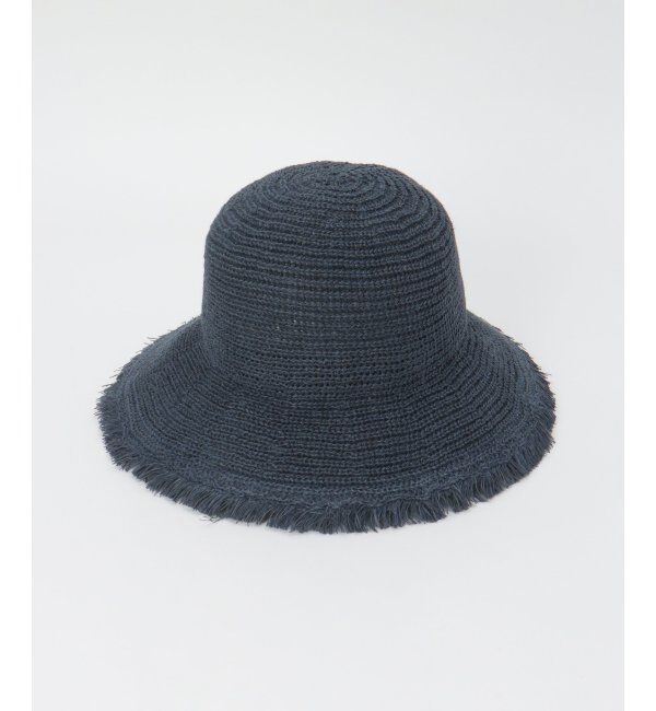ikka「サーモフリンジハット」|その他|ネイビー