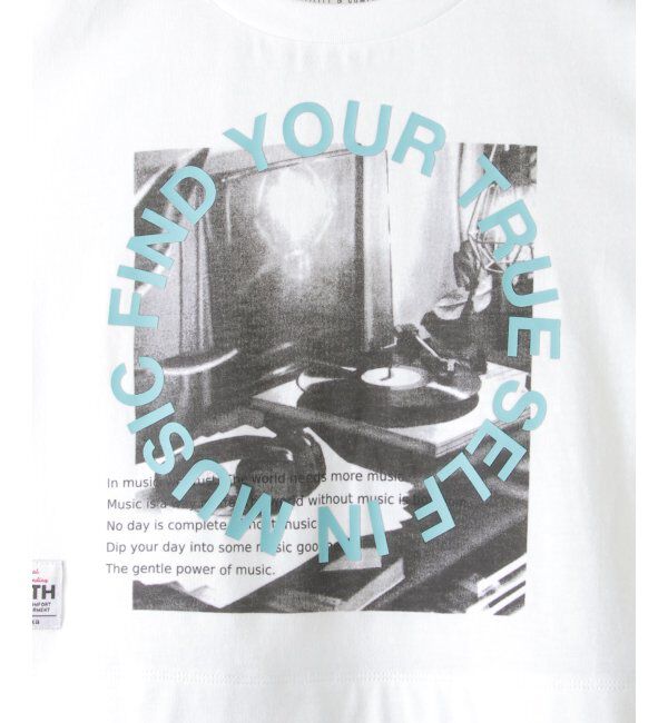 ikka kids「5分袖レイヤーフォトプリントTシャツ（120~160cm）」|Tシャツ・カットソー|