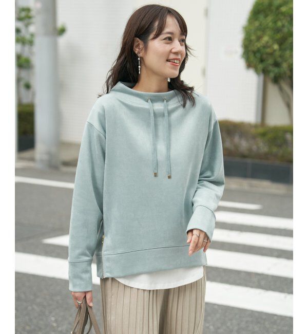 ikka「フェイクスエードスピンドルＰＯ」|パーカー|