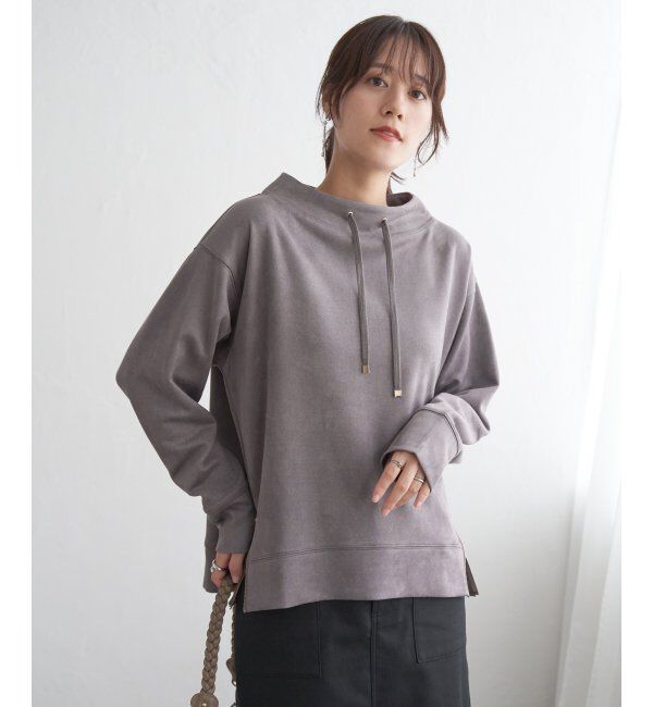 ikka「フェイクスエードスピンドルＰＯ」|パーカー|