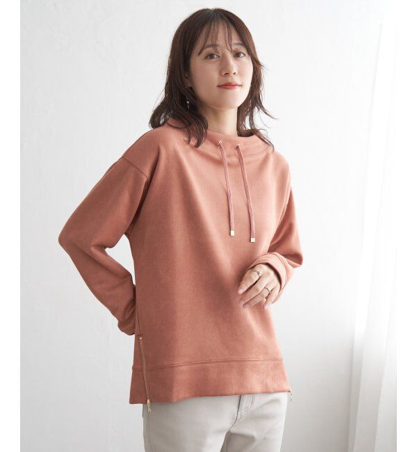 ikka「フェイクスエードスピンドルＰＯ」|パーカー|