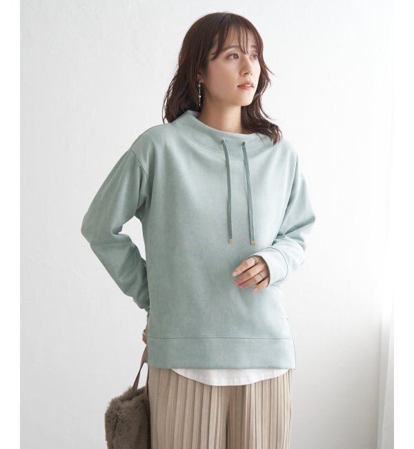 ikka「フェイクスエードスピンドルＰＯ」|パーカー|