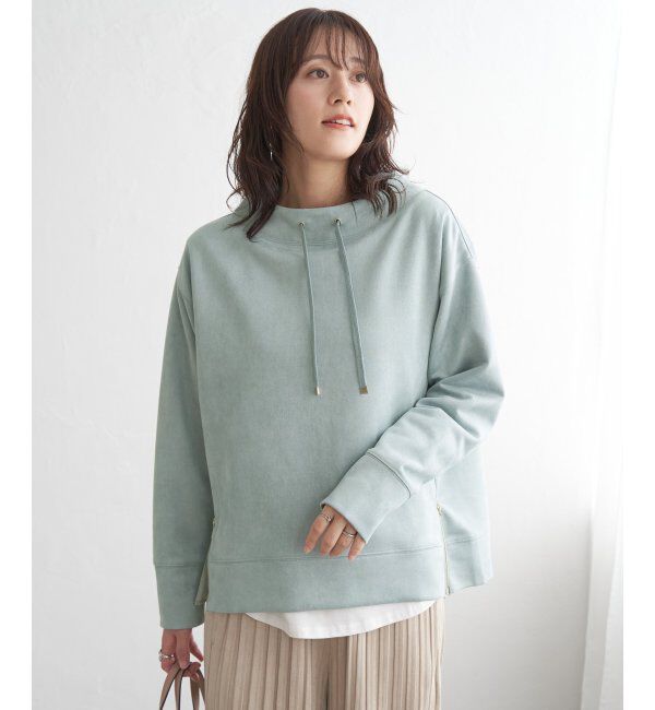 ikka「フェイクスエードスピンドルＰＯ」|パーカー|