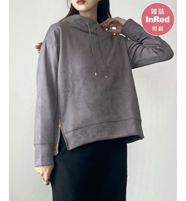 ikka「フェイクスエードスピンドルＰＯ」|パーカー|