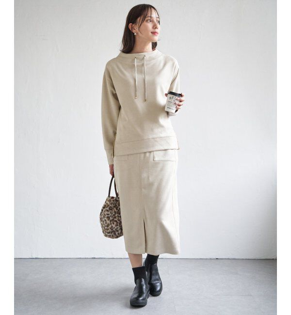 ikka「フェイクスエードスピンドルＰＯ」|パーカー|