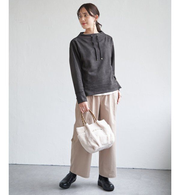 ikka「フェイクスエードスピンドルＰＯ」|パーカー|