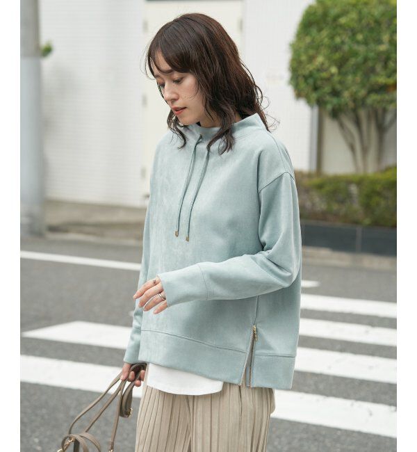 ikka「フェイクスエードスピンドルＰＯ」|パーカー|