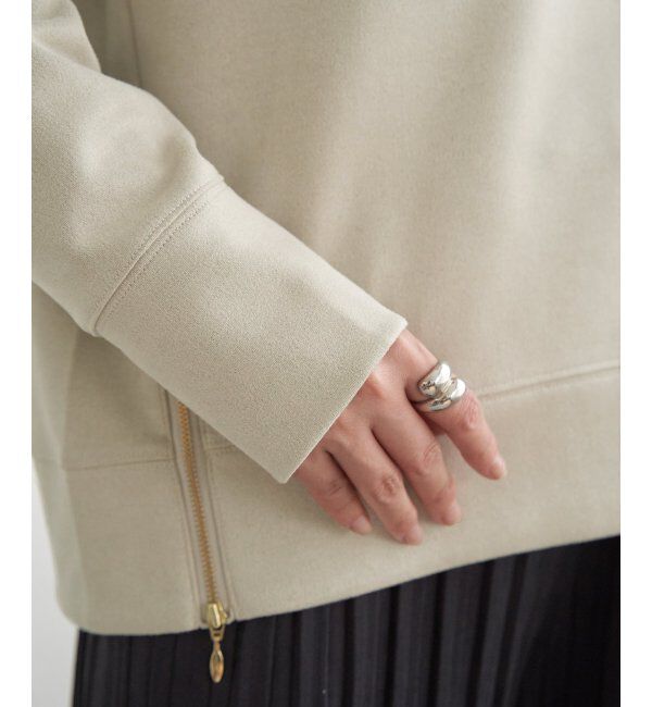 ikka「フェイクスエードスピンドルＰＯ」|パーカー|