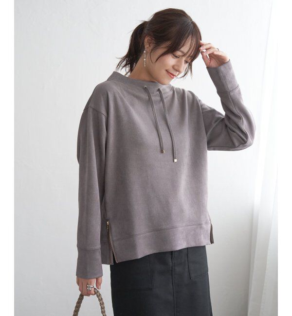 ikka「フェイクスエードスピンドルＰＯ」|パーカー|