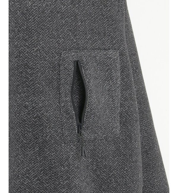 ikka「ウールライクニットヘリンボンプルオーバー」|パーカー|