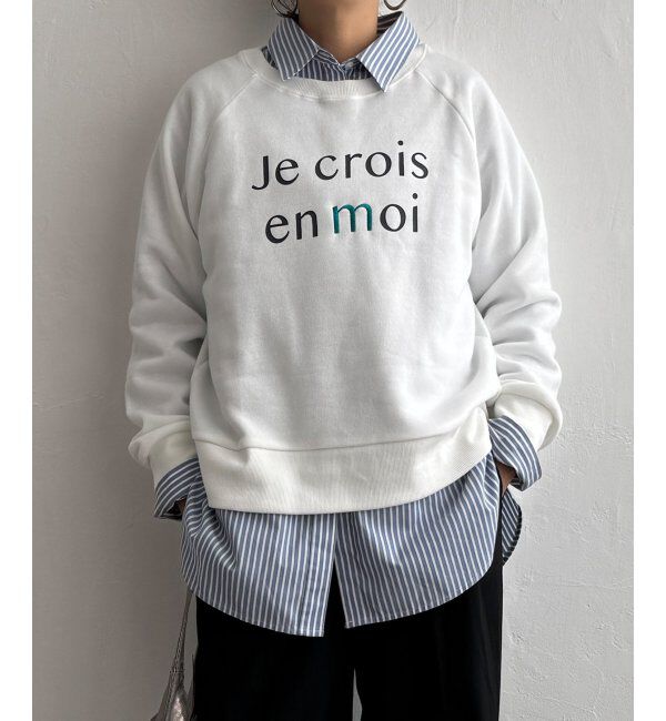 Lbc with Life「ロゴ刺繍裏起毛プルオーバー」|その他|オフホワイト