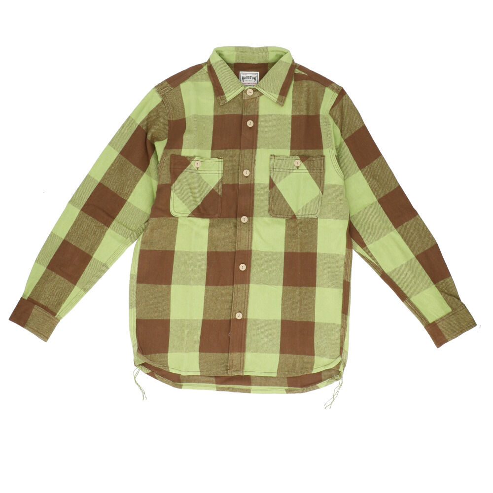 BACKYARD FAMILY「ヒューストン シャツ 40958 通販 HOUSTON ネルシャツ フランネルシャツ」|その他|グリーン2