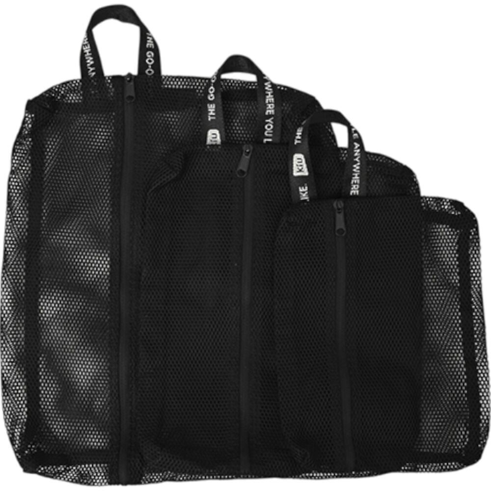 KiU「kiu ポーチ セット キウ K461 通販 メッシュポーチ トラベルポーチ 大容量 旅行 出張」|ポーチ|ブラック1