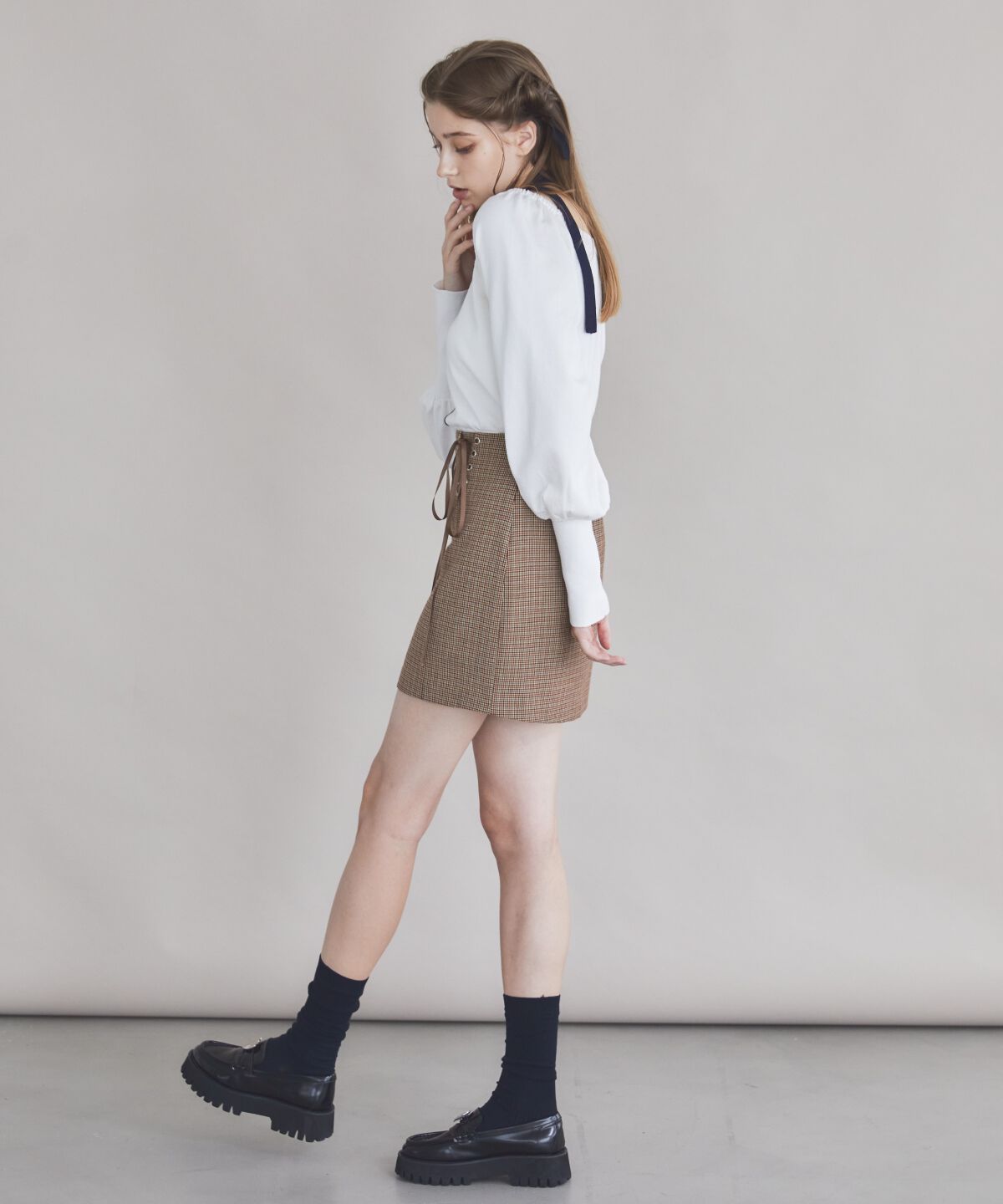 REDYAZEL「ネックベルトニットトップス」|ニット・セーター|