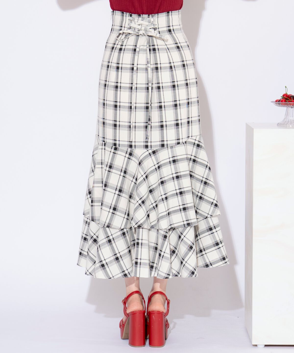 WILLSELECTION「ティアードヘムマーメイドスカート」|タイト|