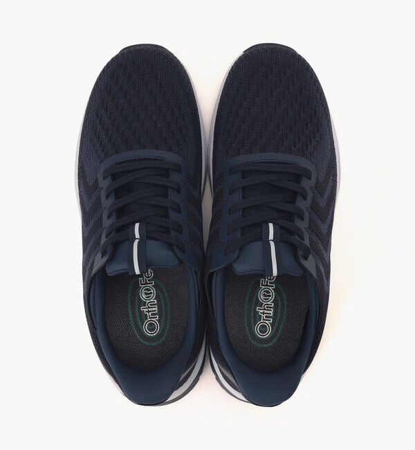 Orthofeet「【オーソフィート】ティロス ワイド/ネイビー テキスタイル/シューズ メンズ」|スニーカー|