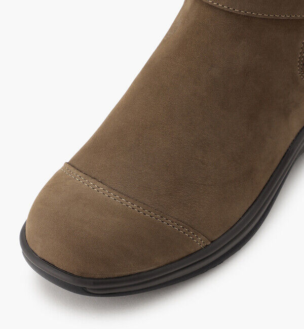 Orthofeet「【オーソフィート】ブレア ミディアム/マッシュルーム ヌバックレザー/シューズ レディース」|ショートブーツ|