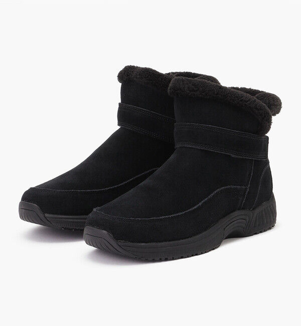 Orthofeet「【オーソフィート】ブリス ミディアム/ブラック スエードレザー/ブーツ レディース」|ロングブーツ|