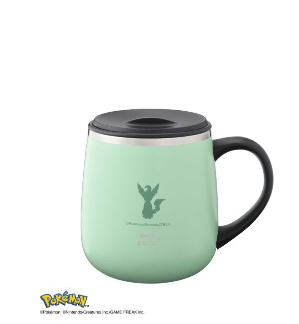 BRUNO「イーブイフレンズ 蓋つきステンレスマグ short」|グラス・マグカップ|グリーン