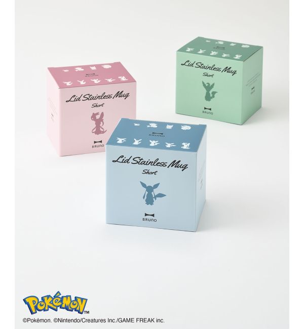 BRUNO「イーブイフレンズ 蓋つきステンレスマグ short」|グラス・マグカップ|
