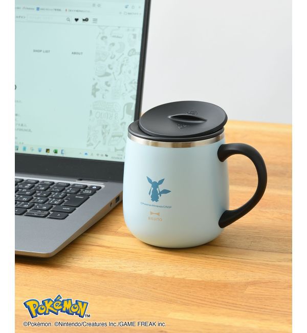 BRUNO「イーブイフレンズ 蓋つきステンレスマグ short」|グラス・マグカップ|