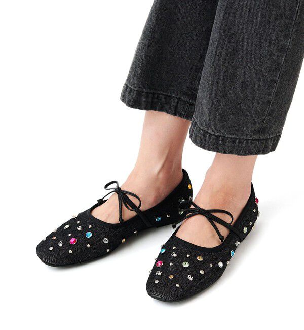 SY UNITED ARROWS「＜SY＞マルチドットバレエ フラット10●&uarr;」|バレエシューズ|