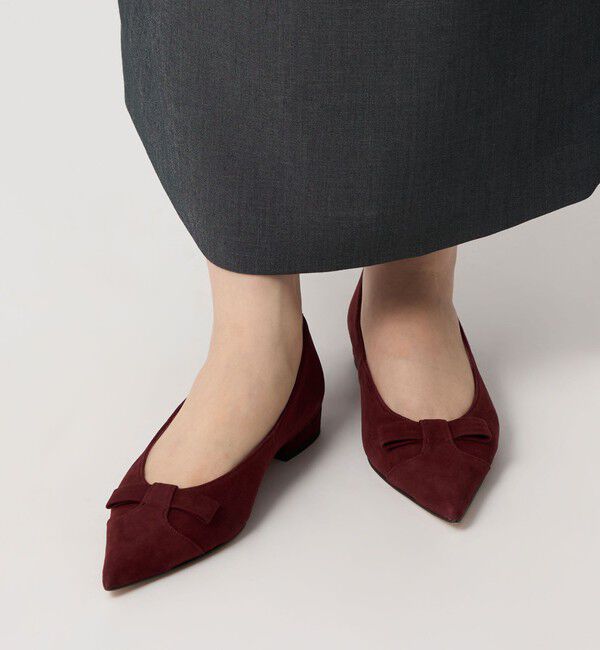 ODETTE E ODILE「ウィングリボンポインテッド フラット20&uarr;」|パンプス|