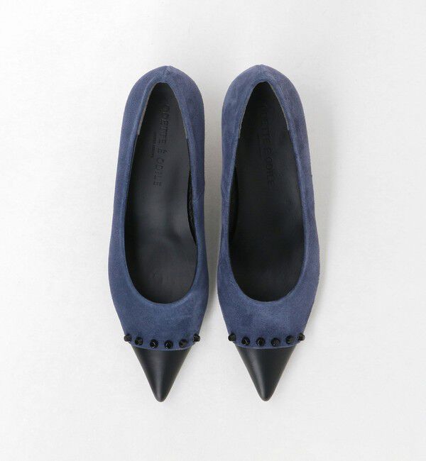 ODETTE E ODILE「トラペーズスタッズ パンプス45&uarr;」|パンプス|