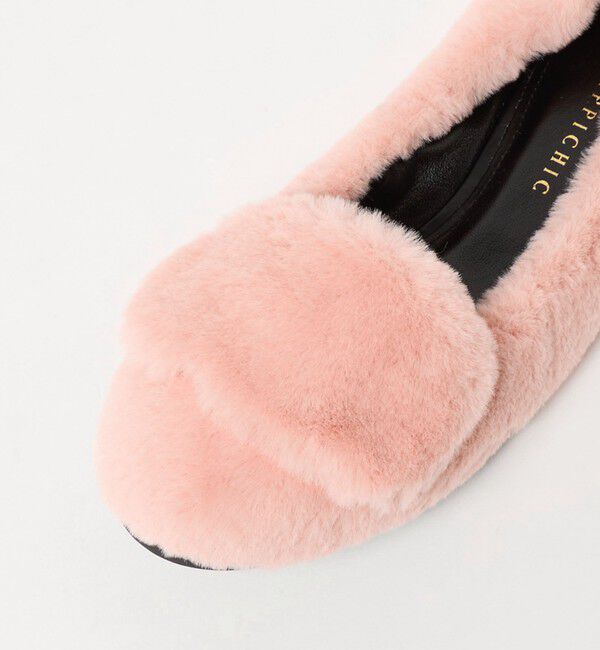 UNITED ARROWS「＜PIPPICHIC＞CHUCHU フェイクファー フラットシューズ」|ローファー|