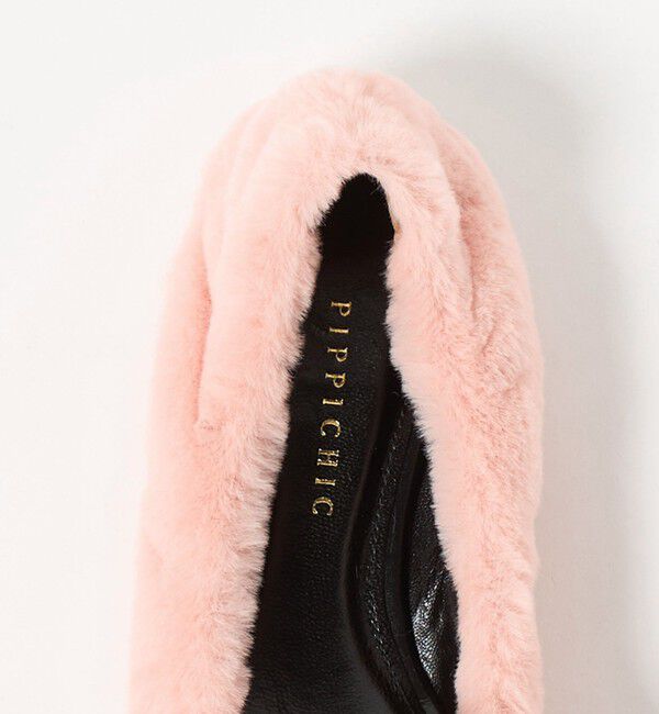UNITED ARROWS「＜PIPPICHIC＞CHUCHU フェイクファー フラットシューズ」|ローファー|