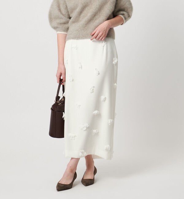 UNITED ARROWS「３D フラワー ロング タイトスカート 」|スカート|