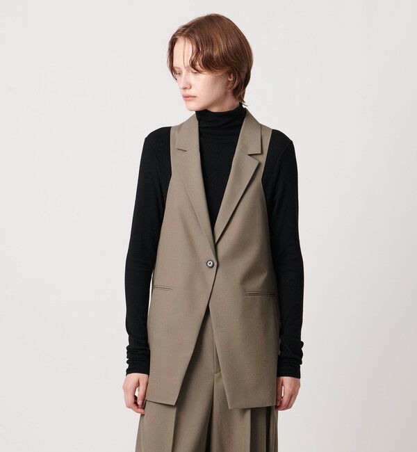 AEWEN MATOPH「＜AEWEN MATOPH＞ウールモヘヤ アメリカンスリーブベスト」|ベスト・ジレ|