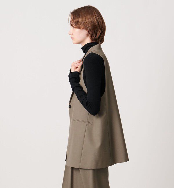 AEWEN MATOPH「＜AEWEN MATOPH＞ウールモヘヤ アメリカンスリーブベスト」|ベスト・ジレ|