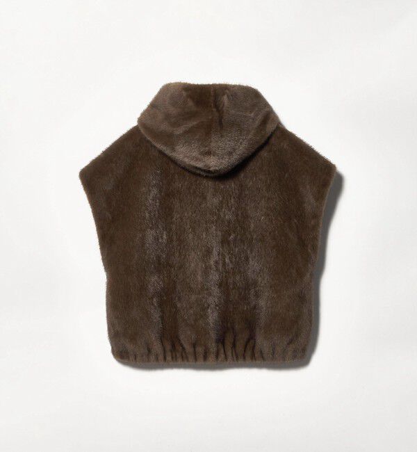 UNITED ARROWS「＜STUDIO AR＞OLENA リバーシブル フェイクファー ベスト」|ベスト・ジレ|