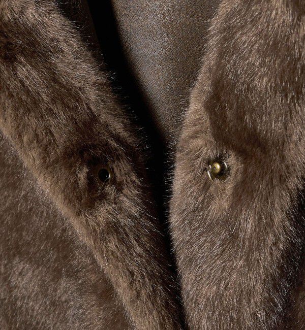 UNITED ARROWS「＜STUDIO AR＞OLENA リバーシブル フェイクファー ベスト」|ベスト・ジレ|