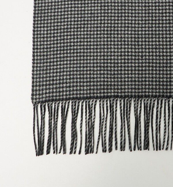 UNITED ARROWS「カシミヤ リバーシブル ハウンドトゥース マフラー」|マフラー|