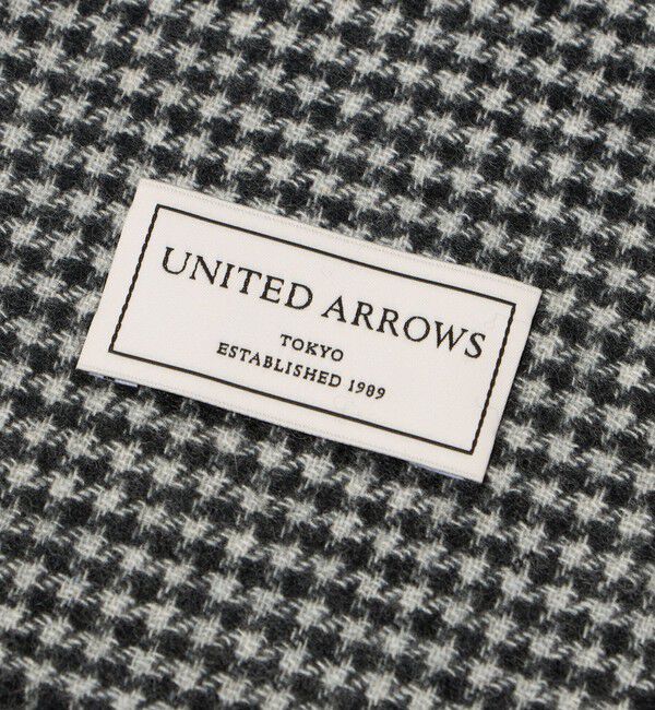 UNITED ARROWS「カシミヤ リバーシブル ハウンドトゥース マフラー」|マフラー|