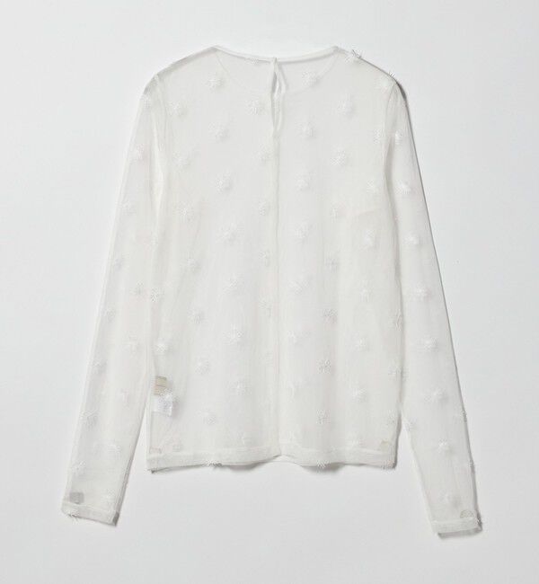 UNITED ARROWS「チュールフラワー カットソー ‐ウォッシャブル‐」|Tシャツ・カットソー|