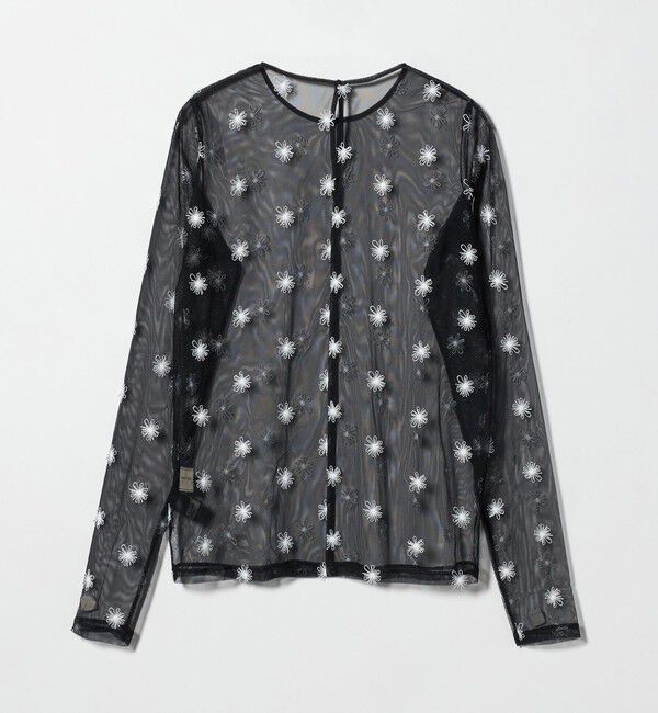 UNITED ARROWS「チュールフラワー カットソー ‐ウォッシャブル‐」|Tシャツ・カットソー|