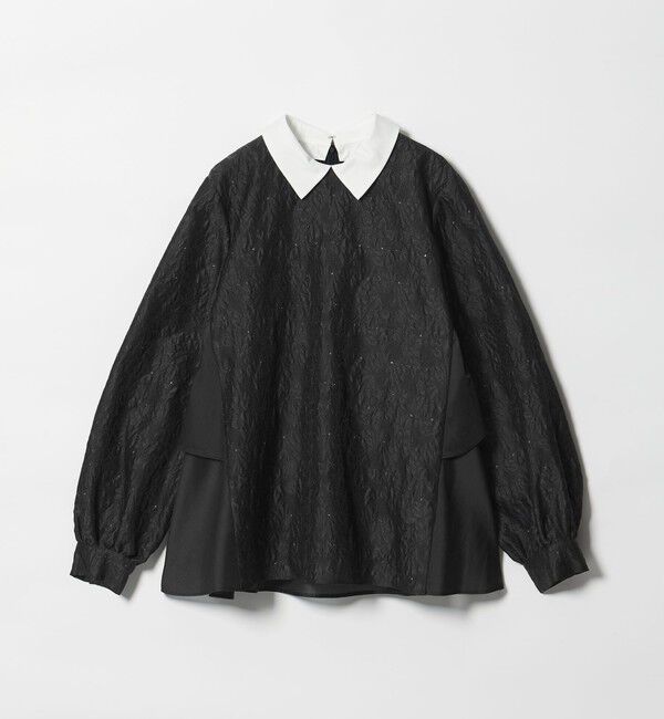 UNITED ARROWS「GISHA 2トーン ジャガード ブラウス」|シャツ・ブラウス|