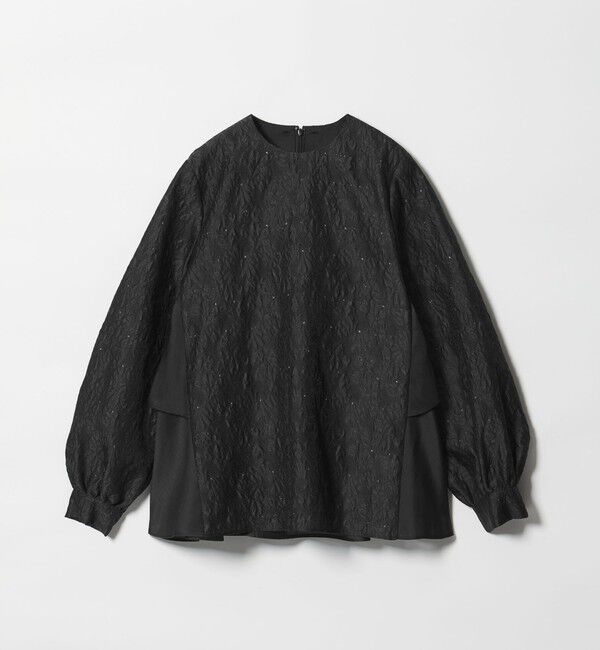 UNITED ARROWS「GISHA 2トーン ジャガード ブラウス」|シャツ・ブラウス|