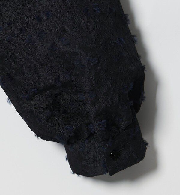 UNITED ARROWS「フラワー カットジャガード コンビブラウス」|シャツ・ブラウス|