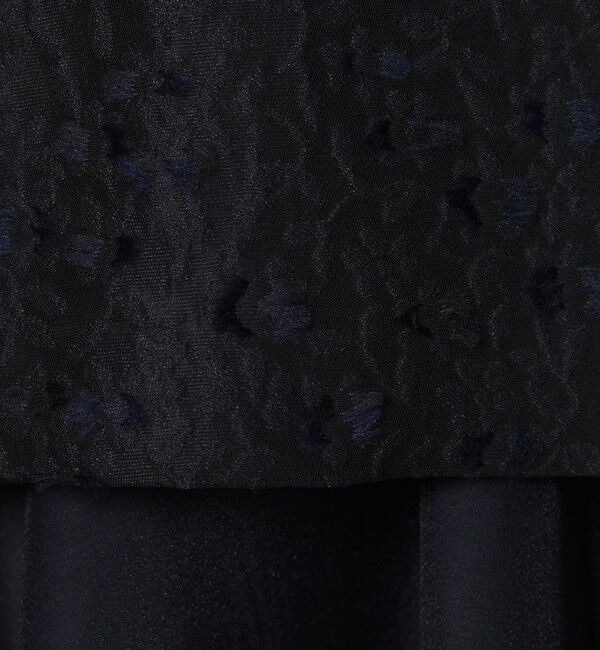 UNITED ARROWS「フラワー カットジャガード コンビブラウス」|シャツ・ブラウス|