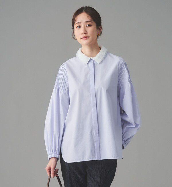 UNITED ARROWS「チュールカラー 2WAY ブラウス」|シャツ・ブラウス|