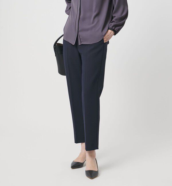 UNITED ARROWS「ダブルクロス スリムパンツ ‐ウォッシャブル‐」|スラックス|